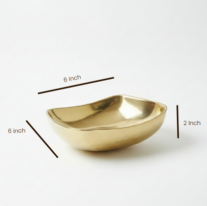 CAR-O-BAR Premium Steel Serving Bowl | Hammered Gold Finish | Double Walled